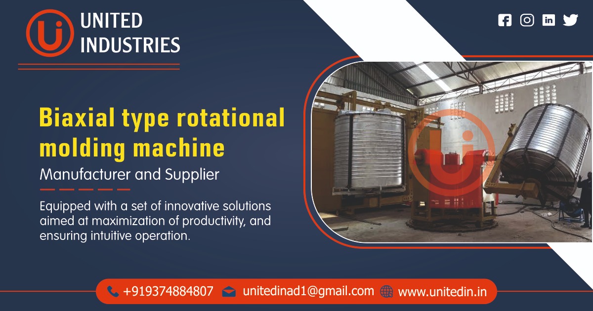 Biaxial type Rotational Molding Machine Manufacturer in Ahmedabad